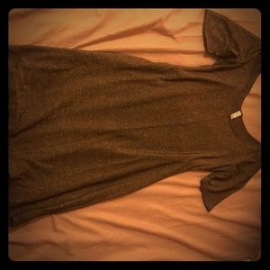 Sparkly gold fitted mini dress. Party dress!